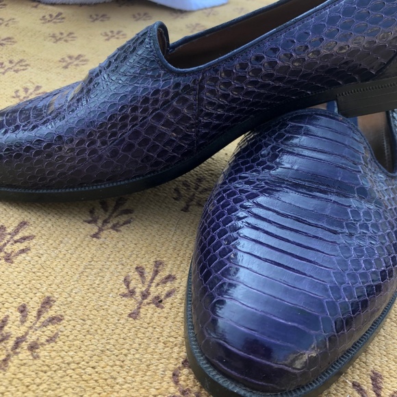 Giorgio Brutini Genuine Snake Skin Slip On Loafer - Picture 5 of 7